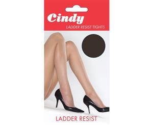 Cindy Womens/Ladies Ladder Resist Tights (1 Pair) (Barely Black) - LW114