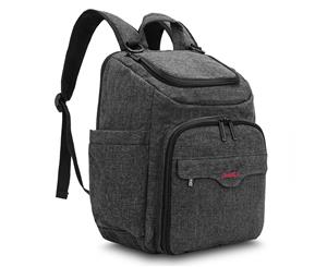 CoolBELL Unisex M-Size Multi-Functional Diaper Bag Backpack-Black