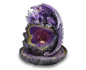 Crystal Cave Purple Dragon LED Backflow Incense Burner