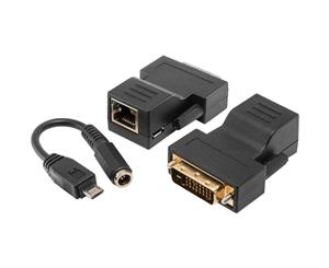 DE01ERK DVI Over Single Cat5 Extender Up To 50M 1080P 70M 1080I Connect Devices Using Thin Long Flexible Cost Effective Cat5e/6 Cable DVI OVER