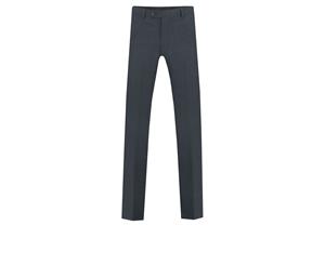 Dobell Boys Navy Suit Trousers Regular Fit Windowpane Check