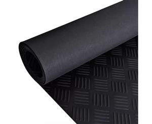 Floor Mat Anti-Slip 5x1m Checker Plate Rubber Home Carpet Protector