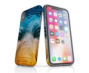 For iPhone XS Case Protective Back Cover Ganesha Closeup
