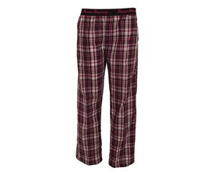 Forever Dreaming Womens/Ladies Woven Pyjama Trousers/Bottoms (Pink Check) - N1094
