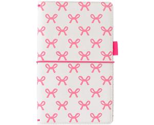 Freckled Fawn Pocket Traveler's Notebook 9&quotX5.75"-Pink Bows