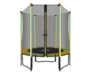 Genki 55" Round Outdoor Indoor Mini Trampoline with Safety Enclosure 80KG