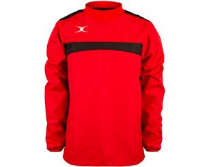 Gilbert Rugby Boys Photon Water Repellent Polyester Sweater - Red/ Black
