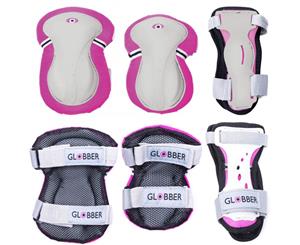 Globber Junior Protective Pad Set Deep Pink
