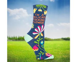 I'm A Delicate F*cking Flower Ladies Socks