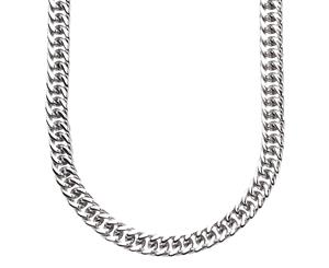 Iced Out Stainless Steel MIAMI Curb Chain - 6mm silver