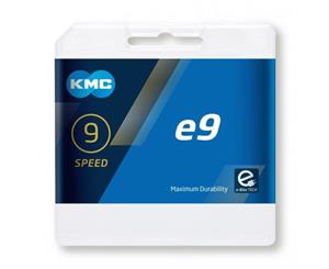 KMC eBike/Cycling Chain - E9 - 9 Speed - 1/2 x 11/128 x 136L- Silver
