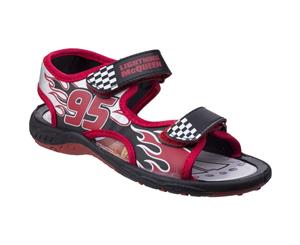 Leomil Boys & Girls Lightning McQueen Adjustable Lightweight Sandals - Red/Black