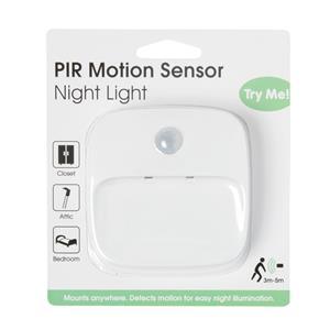 Lytworx White Square PIR Sensor Nightlight