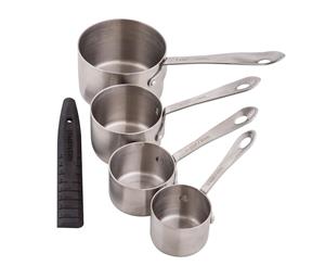 MasterPro Professional Stainless Steel Measuring Cups with Leveller