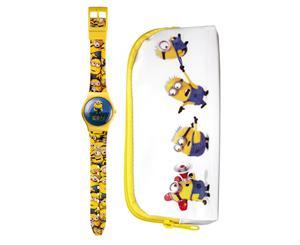 Minions Digital Watch and Case Gift Set