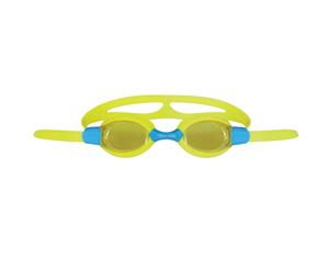 Mirage Slide Swimming Goggles with Free Silicone Ear Plugs Kids - Yellow