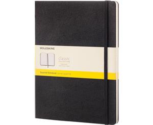 Moleskine Classic Xl Hard Cover Squared Notebook (Solid Black) - PF3013