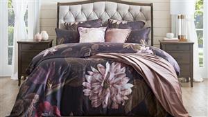 Neve Wine Double Quilt Cover Set