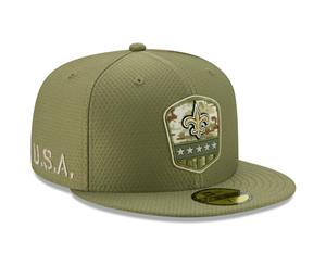 New Era 59Fifty Cap - Salute to Service New Orleans Saints - Olive
