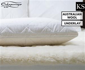 Onkaparinga Australian Wool Reversible King Single Bed Underlay