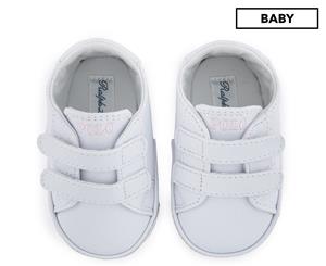 Polo Ralph Lauren Baby Easten EZ PU Smooth Shoe - White/Light Pink