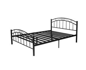 Priceworth Cleveland Bed Frame-Black-Queen Size