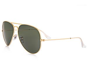 Ray-Ban Aviator Sunglasses - Gold/Green 62-140mm
