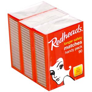 Redheads Handy Pack Matches - 3 Pack