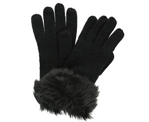 Regatta Great Outdoors Womens/Ladies Luz Jersey Knit Gloves (Black) - RG3866