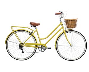 Reid Classic PLUS Vintage Bike Ladies Bikes Retro BICYCLE Shimano 7 - Speed - Mustard