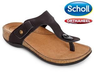 Scholl Women's Derwent Orthaheel Sandals - Black