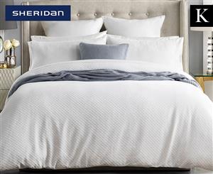Sheridan Belmaine King Bed Quilt Cover Set - White