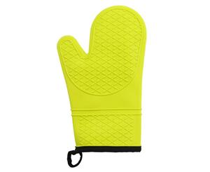 Silicone Kitchen Oven Mitts - Green 1 Pair