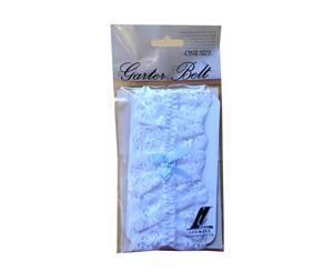 Silky Womens/Ladies Lace Garter (Cream) - LW308