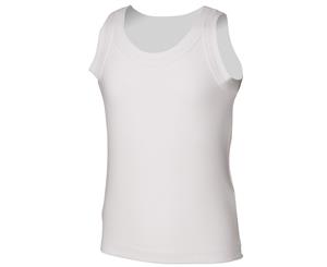Skinni Minni Kids Unisex Tank Vest / Top (White) - RW1411