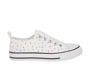 Sprinkles Gossip Kids girls trainer casual colourful Spendless - White