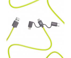 Swipe Link - 3in1 Cable 1m Green