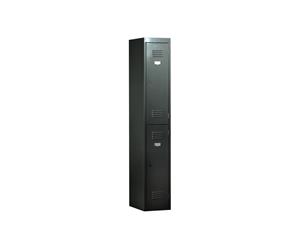 Tall Two Door Locker Office / School 300W - black