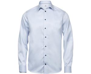 Tee Jays Mens Luxury Comfort Fit Shirt (Light Blue/Blue) - BC4571