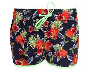 Tom Franks Womens/Ladies Printed Beach Shorts Swimwear (Printed Beach) - SWIM635