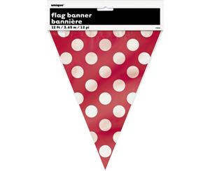 Unique Party Polka Dot Bunting (Ruby Red) - SG5022