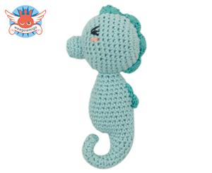 Weegoamigo Crochet Rattle - Snazzy Seahorse