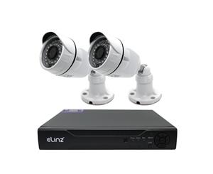 4CH CCTV Security 2x Camera System 1080P 5MP DVR AHD Face Detection Video