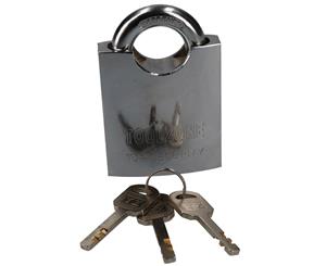 AB Tools 60mm Security Padlock Shed Gate Lock 3 Keys 20mm Shank Brass Core Security