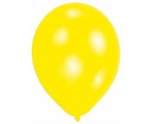 Amscan Plain Party Balloons (Pack Of 10) (10 Colours) (Yellow) - SG3996