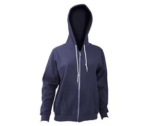 Anvil Womens Full Zip Hooded Sweatshirt / Hoodie (Navy) - RW138