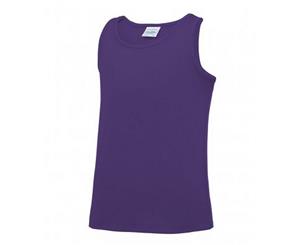 Awdis Childrens/Kids Just Cool Sleeveless Vest Top (Purple) - PC2406