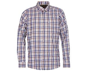 Barbour Mens Check Print Tailored Fit Button-Down Shirt