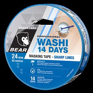 Bear 24mm x 50m Washi 14 Days Masking Tape