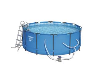 Bestway Above Ground Swimming Pool 3.66m x 1.22m Steel Pro MAX Frame with 530gal Cartridge Filter Pump - 56421